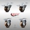 Service Caster 3 Inch SS High Temp Phenolic Top Plate Caster Lock Brake 2 Rigid SCC, 2PK SCC-SSTTL20S314-PHSHT-2-R-2 - alternate 1